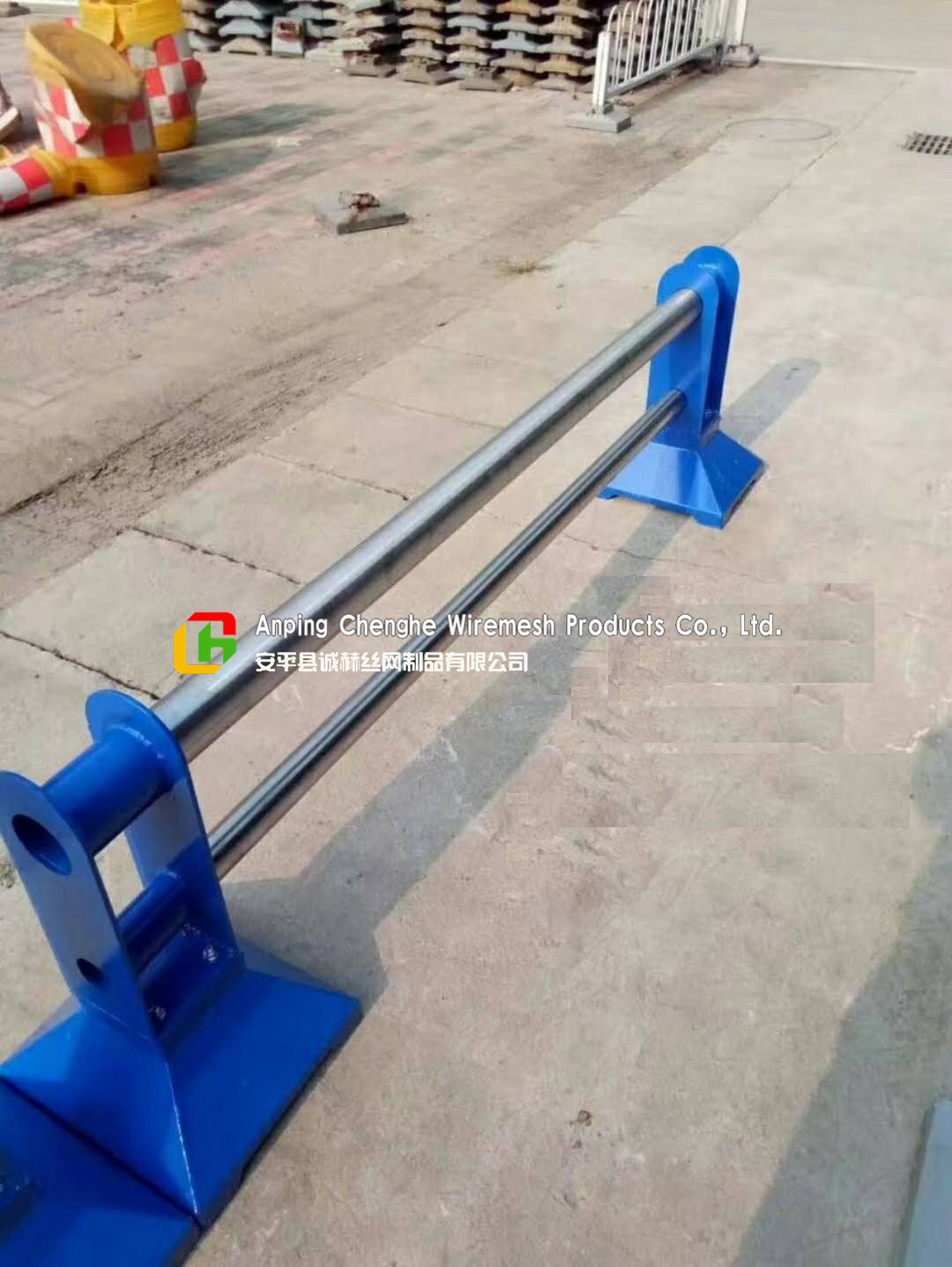 Customized Steel Pipe Fence / Railing , Roads Galvanized Steel Fence