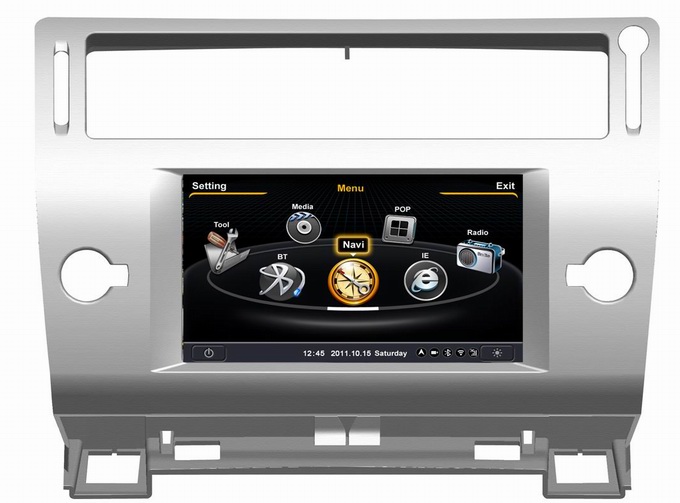 Ouchuangbo car audio 3D GPS navigation Citroen C4 S100 platform 3G Wifi radio player OCB-088