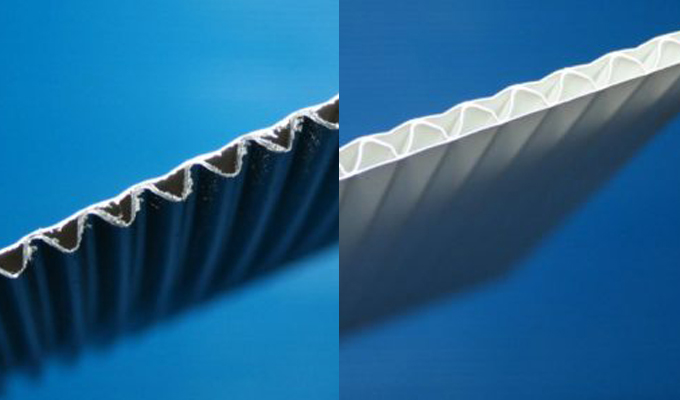 PE Single Face Corrugated Sheet Double Face Hollow Board