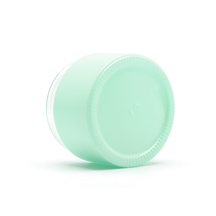 Custom Empty 50g Cosmetic Matte Painting Glass Cream Jar With White Screw Lids