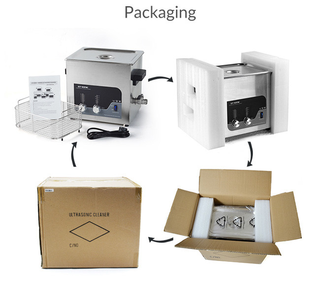 SUS 304 Lab Ultrasonic Cleaner 13L Fruit Cleaning Machine 300W With Heater