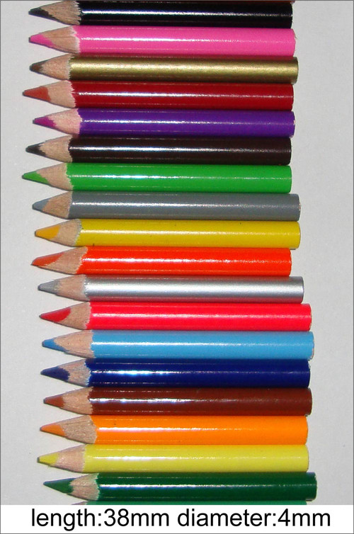 Colored Stick Head Wood Graphite Sketch Drawing HB Pencils
