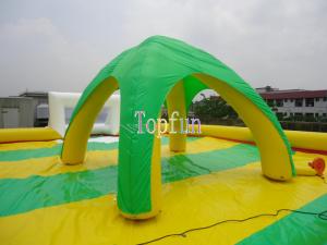 China Colorful Inflatable Event Wedding Green Beach House Tent 0.6mm PVC tarpaulin wholesale
