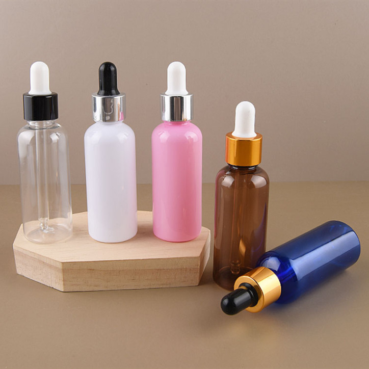 Colorful Empty PET Plastic Drop Bottle For Hair Styling Products