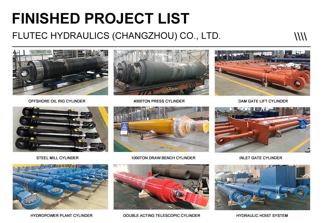Carbon Steel Hydraulic Cylinder Piston Rod Double Acting ISO9001 Approved