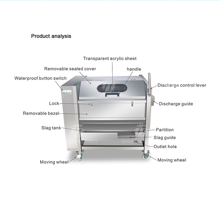 180KG Lotus root taro peanut cleaning machine to mud stainless steel roller cleaning equipment manufacturers direct
