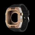 Apple Watch Band 44mm/45mm Luxury Carbon Fiber Watch Case,Men Rugged Case And