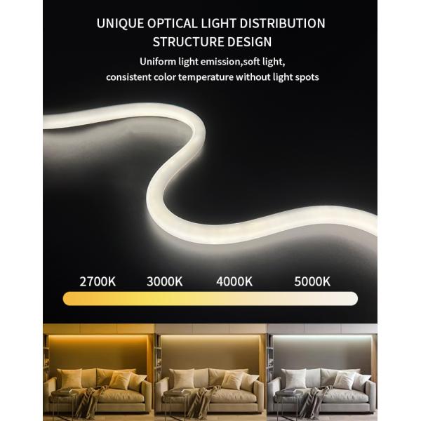 LED Silicone Neon Strip 180 Degree Waterproof Circular Outdoor Flexible LED Neon Light