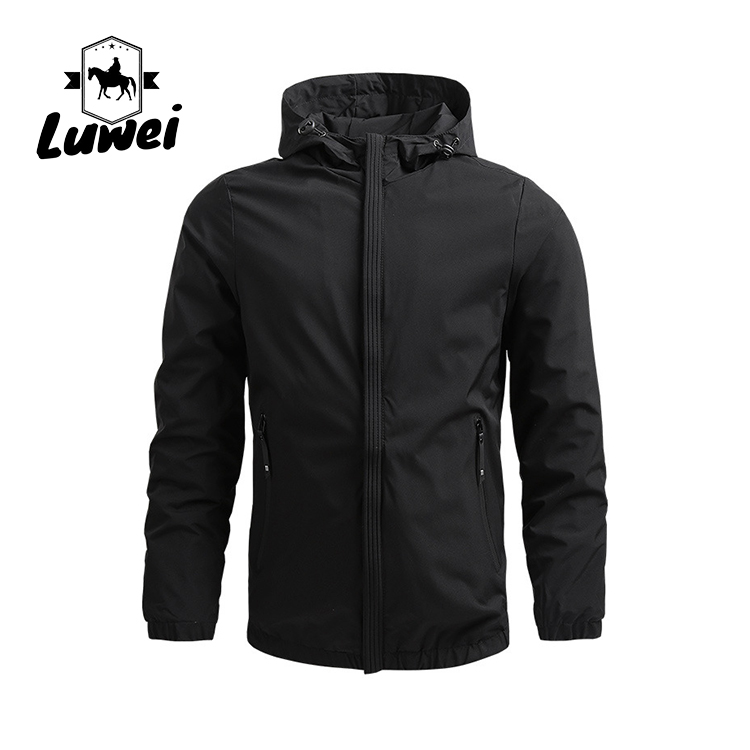 Hot Sale Climbing Sport Male Hooded Chaquetas Rectas Utility Para Hombre Outer Short Anti-wrinkle Men's Jacket