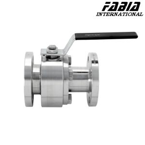 China Fb High Temperature Sanitary Ball Valve Stainless Steel Smooth Surface Finish For Food And Beverage Industry wholesale