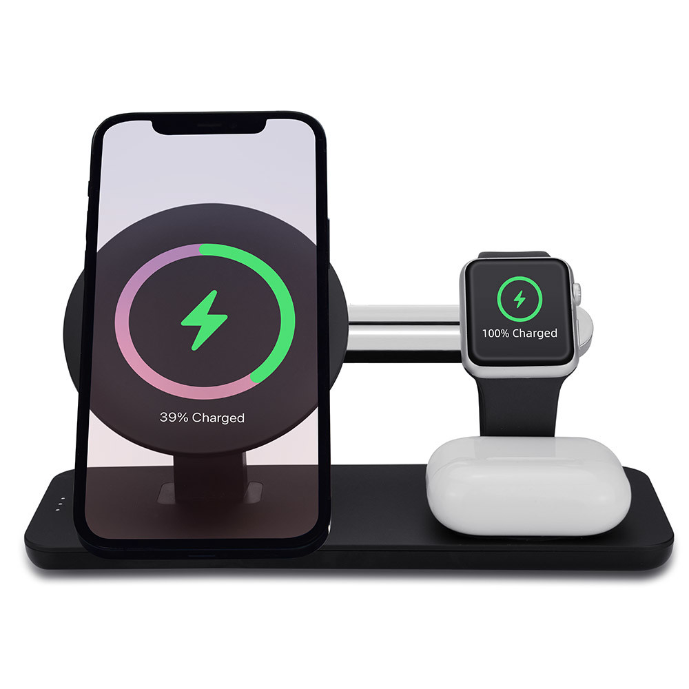 5W 3 In 1 Magsafe Wireless Charger Station 5V 1A For IPhone 12 AirPods