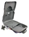 Eco Freindly Kids Hard Shell Luggage Wheeled Book Bag Dustproof