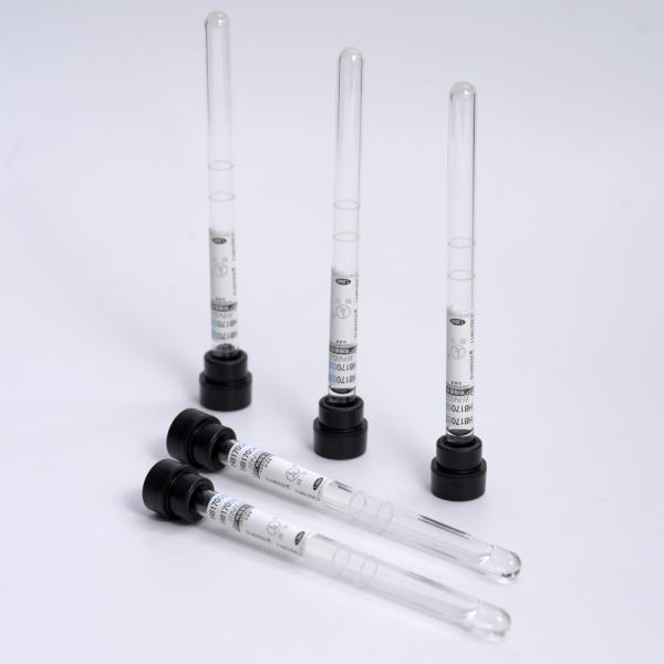 1.6ml Esr Blood Draw Tube Black Top Blood Collection Tube Single Use