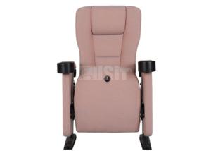 China European Style Commercial Cinema Seats , Public Theater Chairs Swing Push Back wholesale