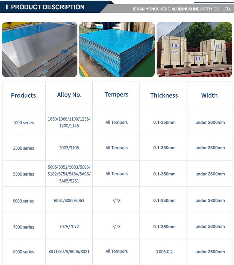 6061 T6 Aluminum Plate for Marine Applications Thickness 0.2-500mm Term CFR