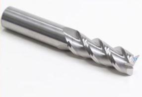 China 45 Degree Helix Angle 3 Flute Carbide End Mill For Aluminum Cutting Tools wholesale
