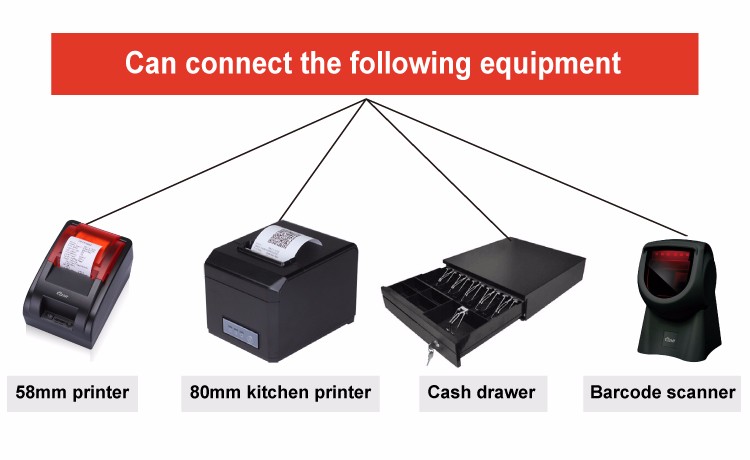 DDR3 4GB RAM TPV POS System for Fast Transactions in Retail and Quick Service Establishments
