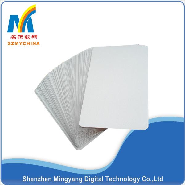0.22 Mm Thick Metallic Print Business Cards , White Personal Training Business