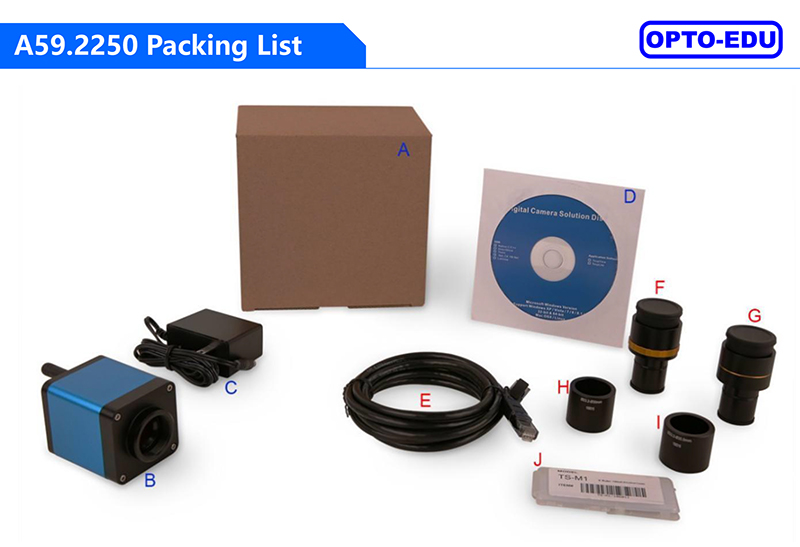 OPTO-EDU A59.2250 WIFI 1080P Digital Microscope Camera