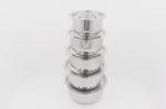 10pcs Cooking stock pot multi size round shape stewed pot set metal steel basin