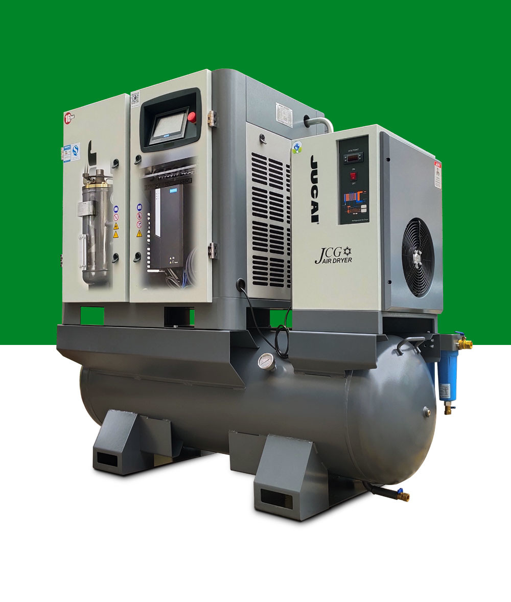 Economical 15kw 20HP Durable Air dryer Combined Screw Air Compressor