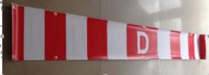 China Canadian D Sign Vinyl Banner Signs PVC Flex One Sided With Grommets wholesale