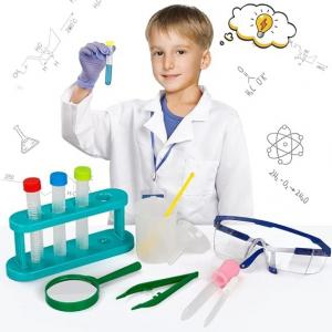 China Scientist Costume For Kids Lab Coat With Science Experiment Kit Dress Up & Pretend Play For Boys Girls Age 4-8 wholesale