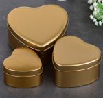 SGS Heart Shape Biscuit Tin Box Candy Chocolate Packaging