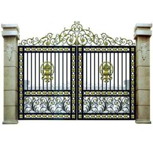 China Corrosion Resistance Cast Iron Door Swing Open Style For Garden / School wholesale