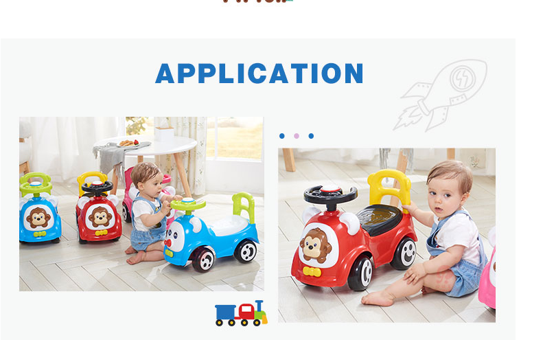 24v Monkey Kids' Swing Car Electric Children Car Toys For 1 Year Old Wheels 4 wheels