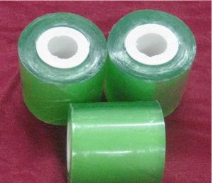China Transparent Yellow Packing Stretch Wrap Cling Film 60mm 130mic Thickness wholesale
