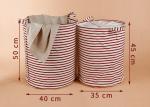 Puting portable Laundry basket storage bag box bathroom hamper bin customized