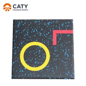 China Antibacterial Rubber Workout Flooring Mats Nontoxic Wear Resistant wholesale