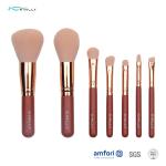 OEM 7PCS Red Makeup Brush Gift Set For Eye Shadow