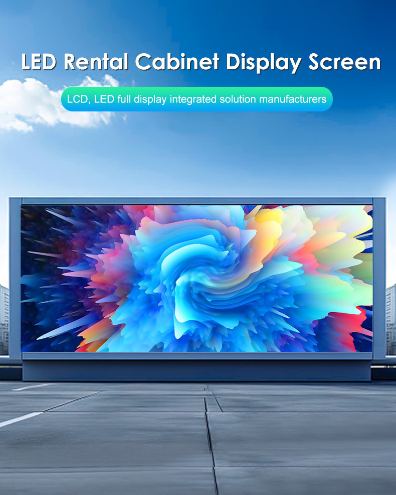 6000cd/m2 LED Rental Screen IP65 Advertising LED Display Screen P4.81