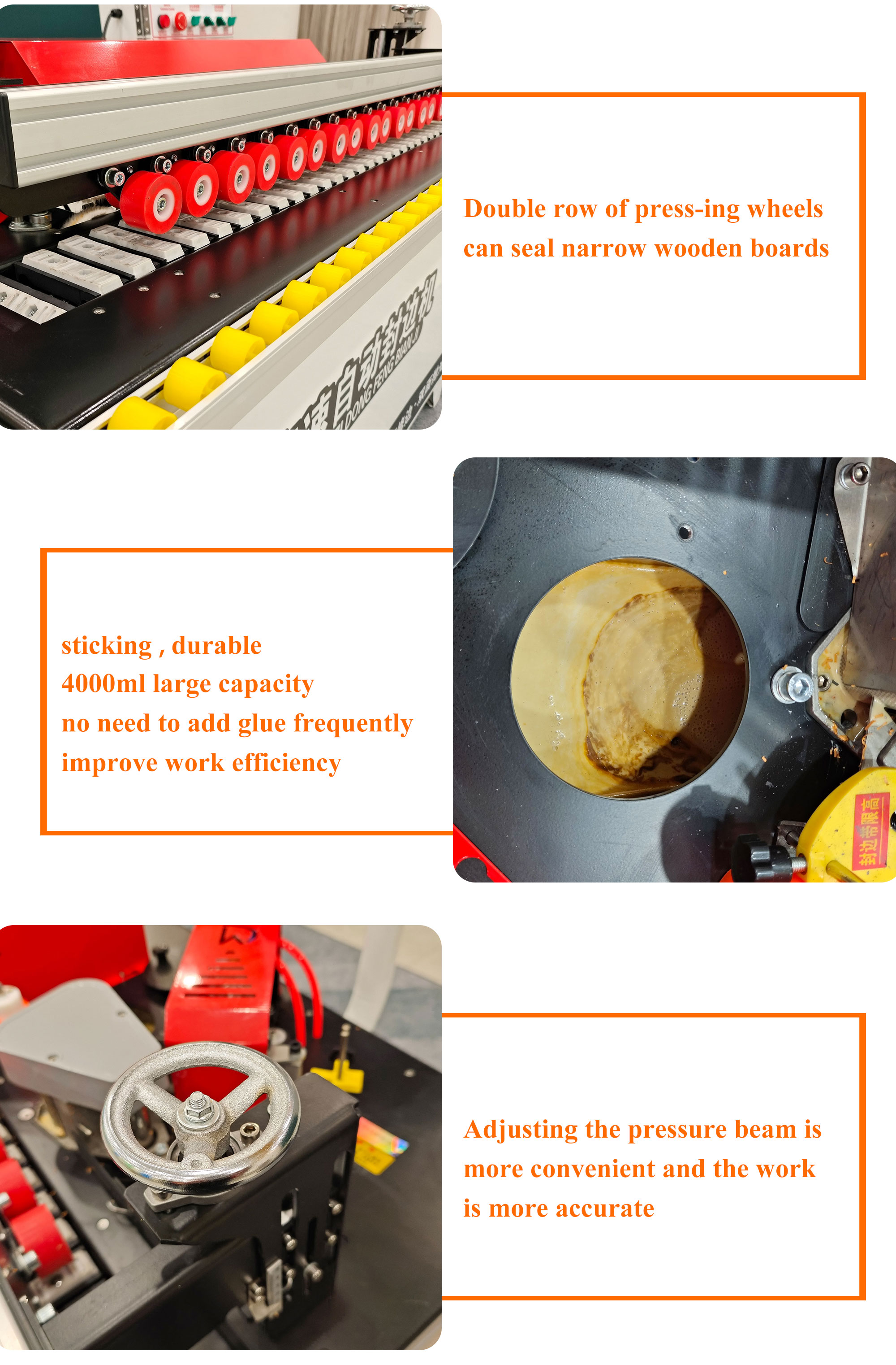 Edge Banding Machine for Cabinet Melamine Auto Edge Bander Woodworking Machinery