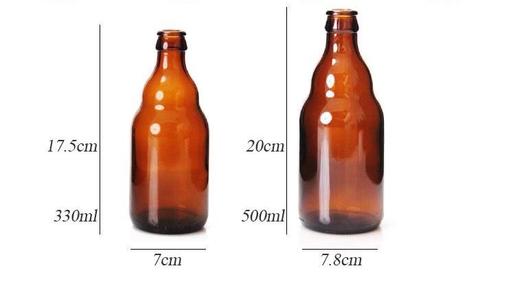 Cheap Price 640ml 1000ml Glass Soda Bottle Clear Brewing Bottle for Beer