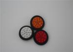 Waterproof 12v 24v 4 inches round red trailer led brake lights