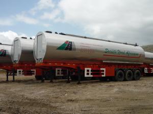 China Bitumen Reheating Hot Asphalt Trailer Oval Asphalt Transport Tanker wholesale