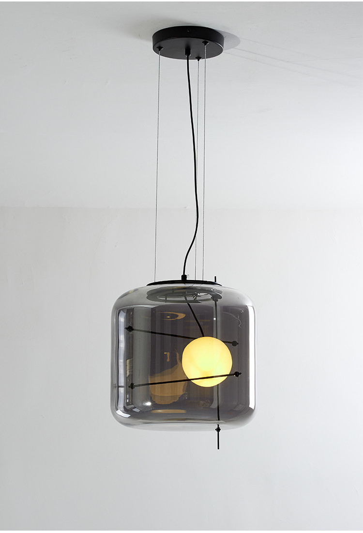Postmodern Pendant Lamps glass ball lamp Restaurant coffee Bar Plot Pendant Light(WH-GP-132)