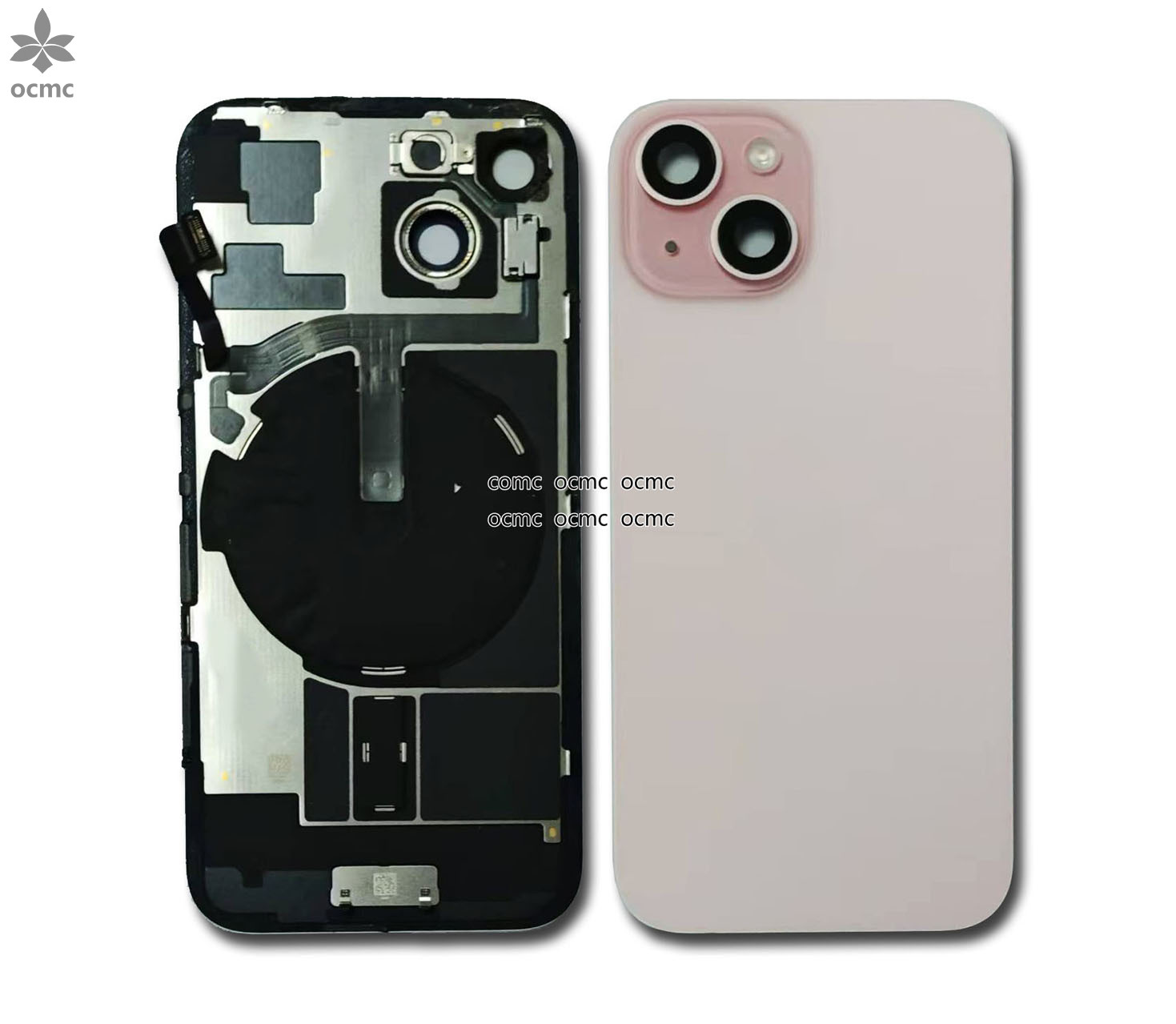 Black Glass Body Back Cover Replacement For IPhone 15 Series Full Original