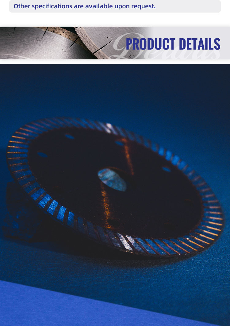 LINSING Diamond Tools Turbo Saw Blade for Stone Cutting Ceramic Diamond Cutting Disc