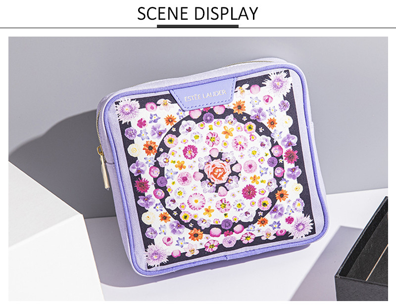 Women Polyester Multifunction cosmetic toiletry bag