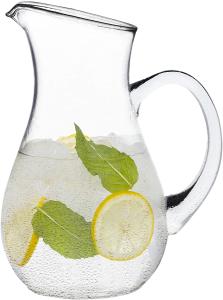 China 1080ML Sustainable Transparent Glass Water Carafe wholesale