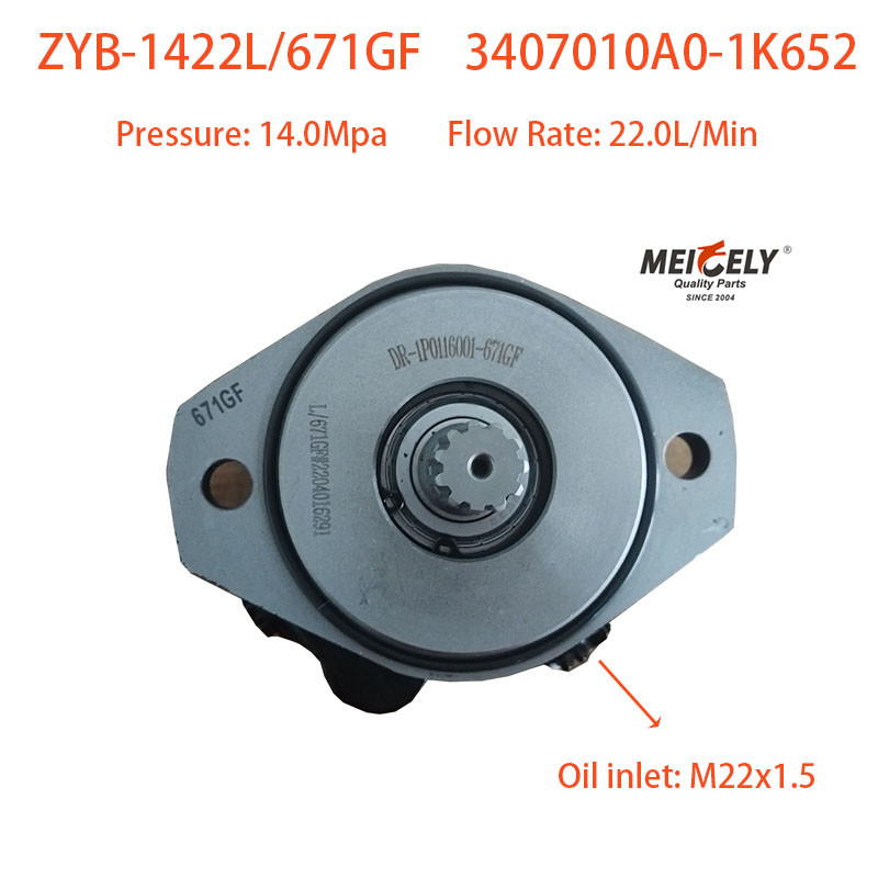 Power Steering Pump For Cummins ISDE Diesel Engine ZYB-1422L/671GF