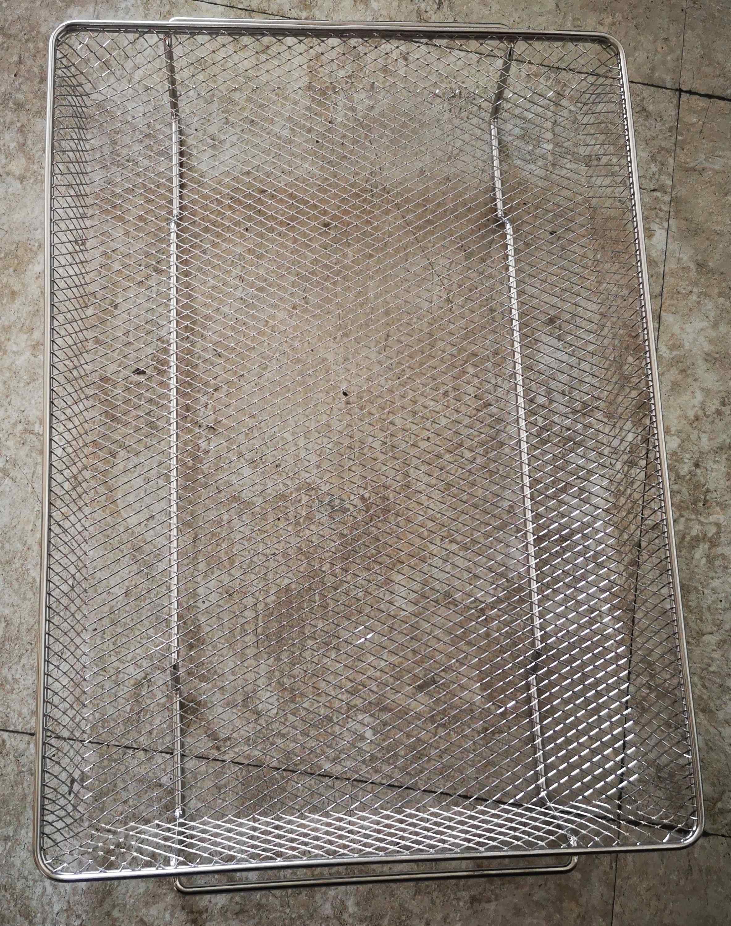 Electric Oven Basket Stainless Steel Grill Mesh Square Grill Basket
