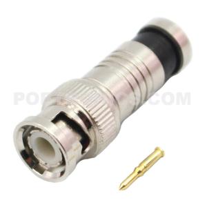 China BNC-CC01 BNC Male Compression Connector For RG59 CCTV Coaxial Cable wholesale