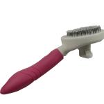 Fine Needle Antibacterial Pet Comb Brush Self Cleaning Slicker Brush For Cats