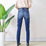 Casual Dark Blue Skinny Girl Jeans , Tight Skinny Jeans For Womens Long Pattern
