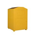 Durable Clothing Donation Box Powder Coating Recycling Bin